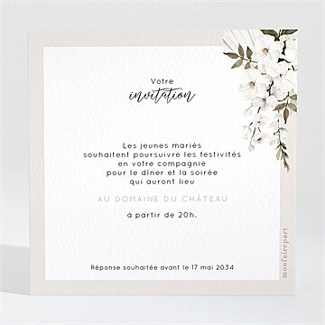 Carton d'invitation mariage réf. N3002004