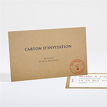 Carton d'invitation mariage réf. N161266