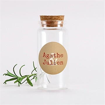 Mignonette mariage passeport vintage
