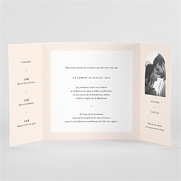 Faire-part mariage volupté - Vue Interieur