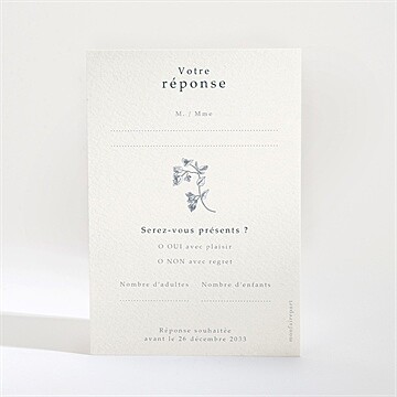 Carton réponse mariage tropiques