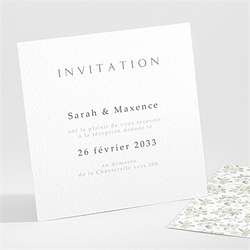 Carton d'invitation mariage réf. N301537