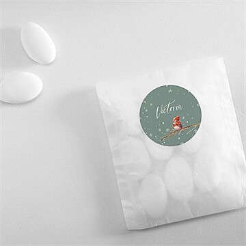 Sticker naissance flocons de neige - Mise en situation