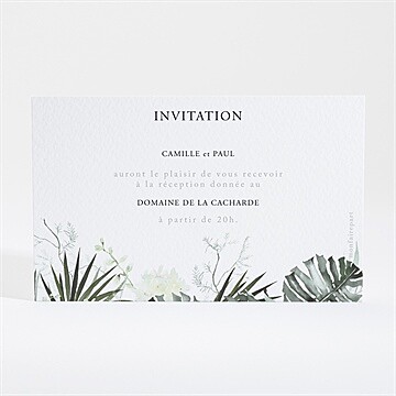 Carton d'invitation mariage réf. N16006