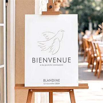 Panneau bienvenue le sacrement étui