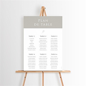 Plan de table baptême petits jumeaux
