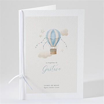 Livret de messe baptême ma montgolfière