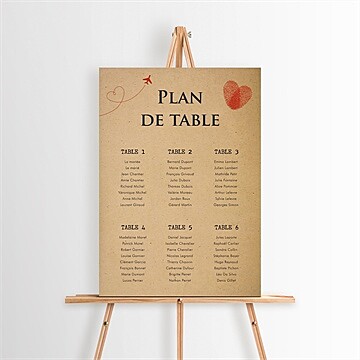 Plan de table mariage réf. N260264