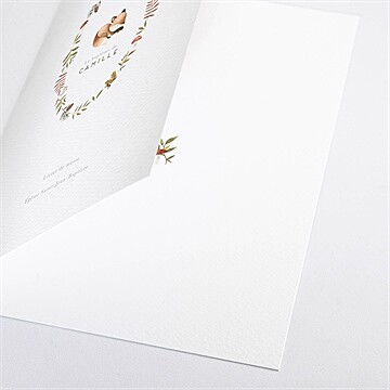 Livret de messe baptême renardeau - Détail du livret