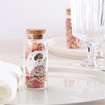 Mignonette communion beauté au naturel sticker - Mise en situation