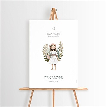 Panneau bienvenue jolie bohème - Mise en situation