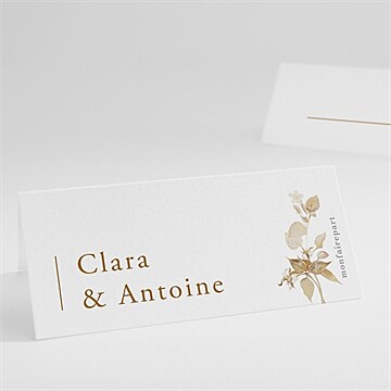 Marque-place mariage délicatesse végétale