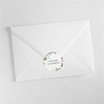 Sticker mariage thème noël - Mise en situation