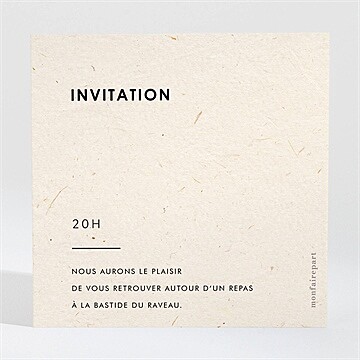 Carton d'invitation mariage réf. N3002094