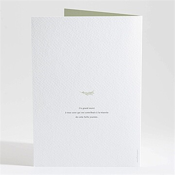 Livret de messe mariage tendre elegance - Dos du livret