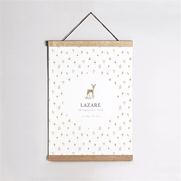 Affiche naissance biche