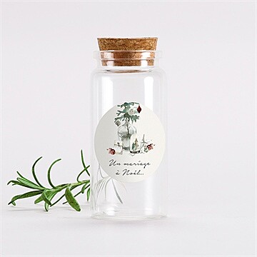 Mignonette mariage en hiver sticker
