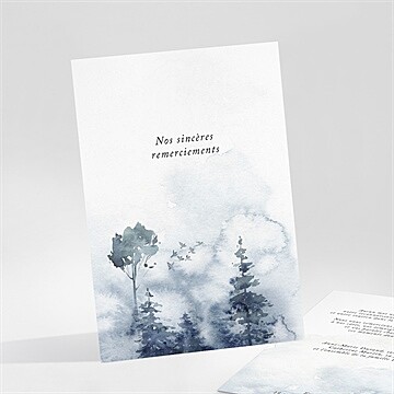 Remerciement décès brume lumineuse