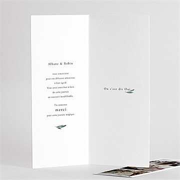 Remerciement mariage notre chemin photomaton - Détail de l'intérieur