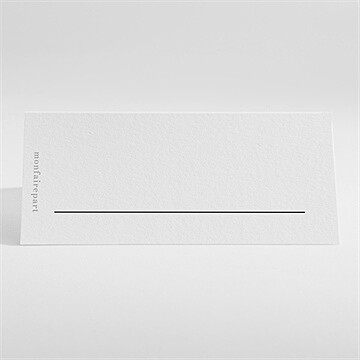 Marque-place mariage en automne - Dos du marque-place