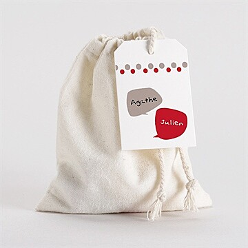 Pochon mariage  humour original pochette duo