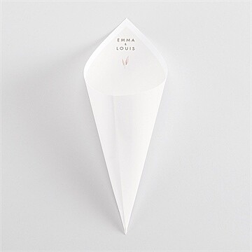 Cornet confettis mariage notre lien