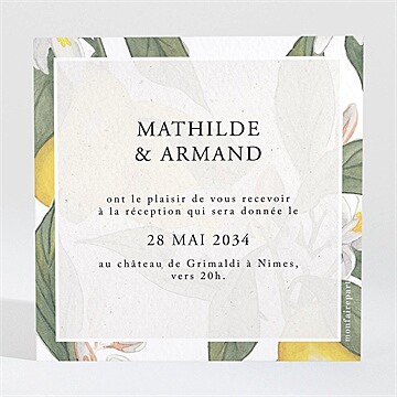 Carton d'invitation mariage réf. N3002087