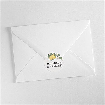 Sticker mariage citron