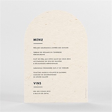 Menu mariage se rejoindre - Dos du faire-part