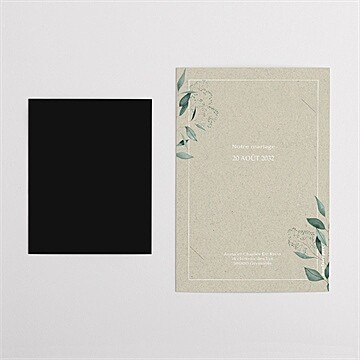 Remerciement mariage intimité duo - Dos du remerciement