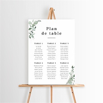 Plan de table mariage réf. N260365