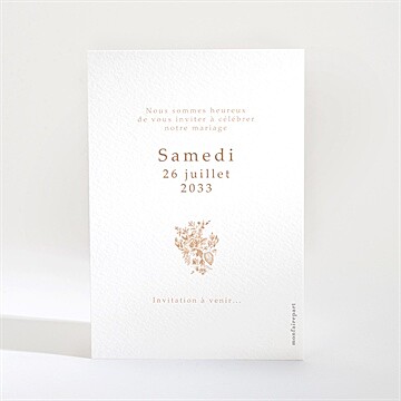 Save the Date mariage passionnément - Dos de la carte