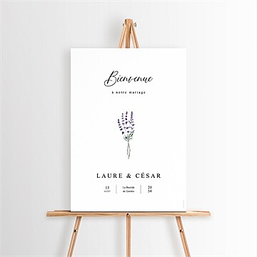 Panneau bienvenue lavande