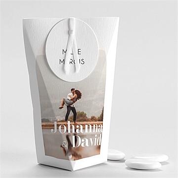 Boîte de dragées mariage tendance étui