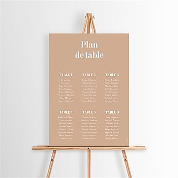 Plan de table mariage réf. N260408