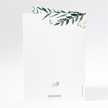Menu anniversaire de mariage all in one invitation - Dos du menu