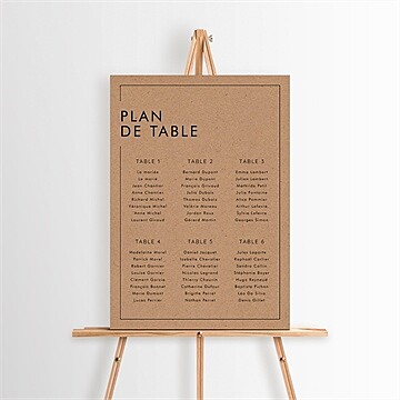 Plan de table mariage réf. N260417