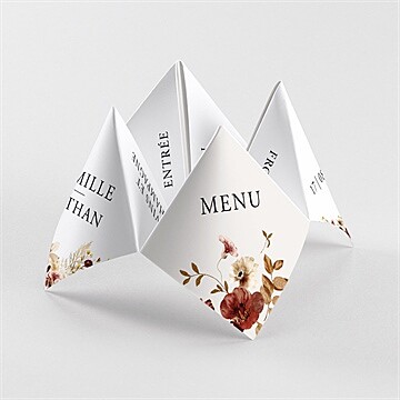 Menu mariage en automne cocotte