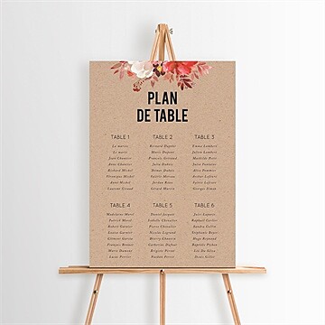 Plan de table mariage réf. N260418