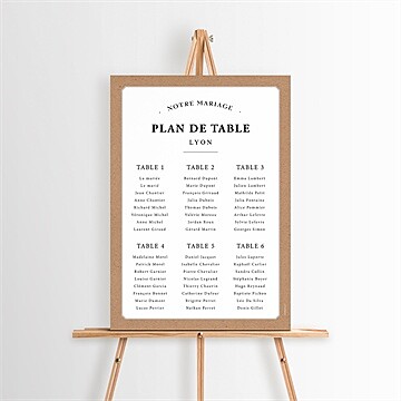 Plan de table mariage réf. N260420