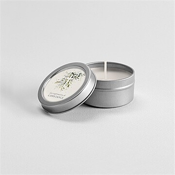 Bougie confirmation souffle argent - Mise en situation