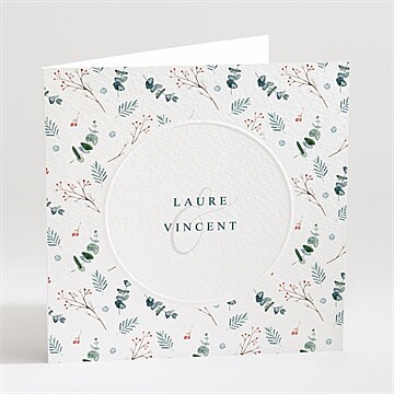 Faire-part mariage hivernal