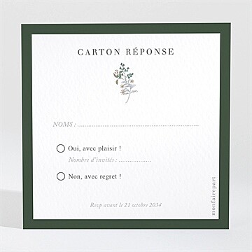 Carton réponse mariage réf. N3002150