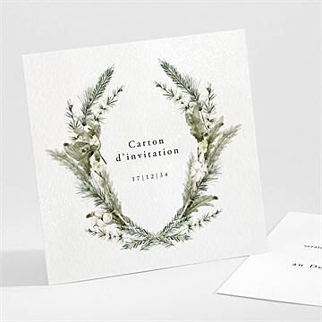 Carton d'invitation mariage réf. N301596