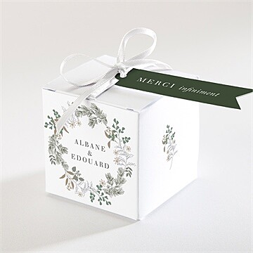 Boîte de dragées mariage c'est noël !