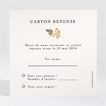 Carton réponse mariage réf. N3002158