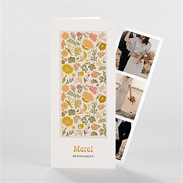 Remerciement mariage hippie chic duo