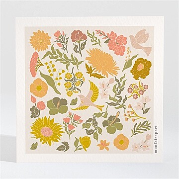 Save the Date mariage hippie chic - Dos de la carte
