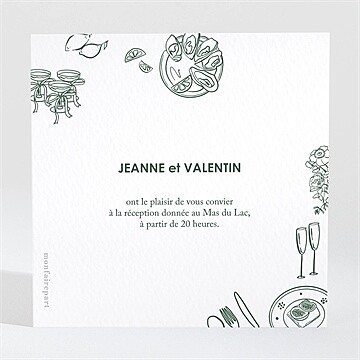 Carton d'invitation mariage réf. N3002165