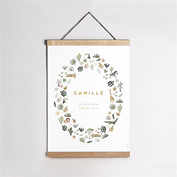 Affiche naissance savane